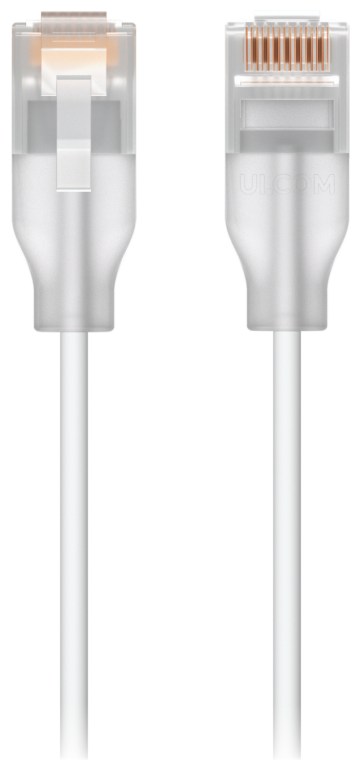 Ubiquiti UACC-Cable-Patch-EL-0.15M-W-24 cable de red Translúcido, Blanco 0,15 m Cat6