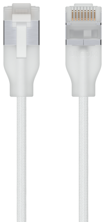 Ubiquiti UACC-Cable-Patch-EL-C6A-3M-W cable de red Translúcido, Blanco Cat6a Alrededor