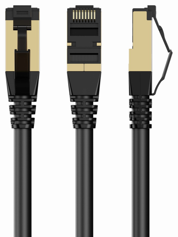 Gembird PP8-LSZHCU-BK-7.5M cable de red Negro 7,5 m Cat8 S/FTP (S-STP)