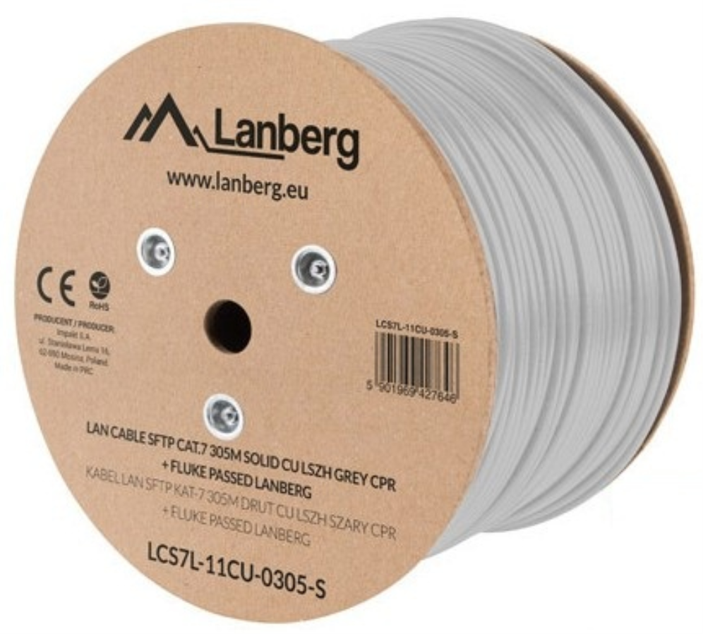 Lanberg LCS7L-11CU-0305-S cable de red Blanco 305 m Cat7 S/FTP (S-STP)
