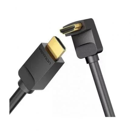 Cable HDMI 2.0 4K Acodado 90º Vention AARBG/ HDMI Macho - HDMI Macho/ 1.5m/ Negro - PixelPlaza