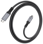 Aisens Cable USB4 Gen3x2 Aluminio 40Gbps 8K@60Hz 5A 48V 240W E-Mark, Tipo USB-C/M-USB-C/M, Negro, 1.5m