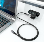 Aisens Cable USB4 Gen3x2 Aluminio 40Gbps 8K@60Hz 5A 48V 240W E-Mark, Tipo USB-C/M-USB-C/M, Negro, 1.5m