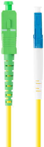 Latiguillo fibra óptica lc - upc a sc - apc Lanberg 2m mono simplex g657a1 lszh amarillo