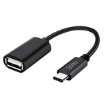 Cable Entrada USB OTG Tipo-C Universal COOL (Negro) - PixelPlaza