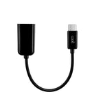 Cable Entrada USB OTG Tipo-C Universal COOL (Negro) - PixelPlaza