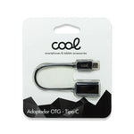 Cable Entrada USB OTG Tipo-C Universal COOL (Negro) - PixelPlaza