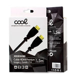 Cable HDMI a HDMI Audio-Video Universal (1.5 m) Ultra 4K COOL - PixelPlaza
