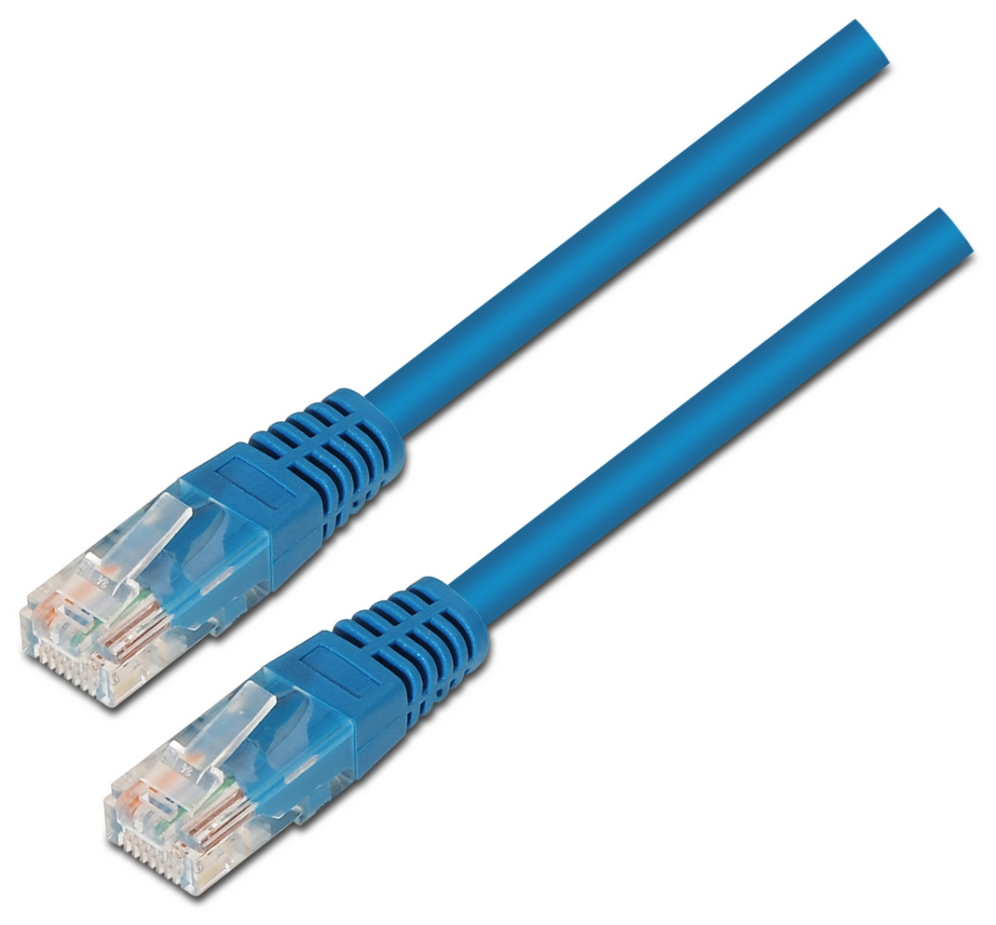 Cable de Red RJ45 UTP Aisens A133-0191 Cat.5e/ 1m/ Azul