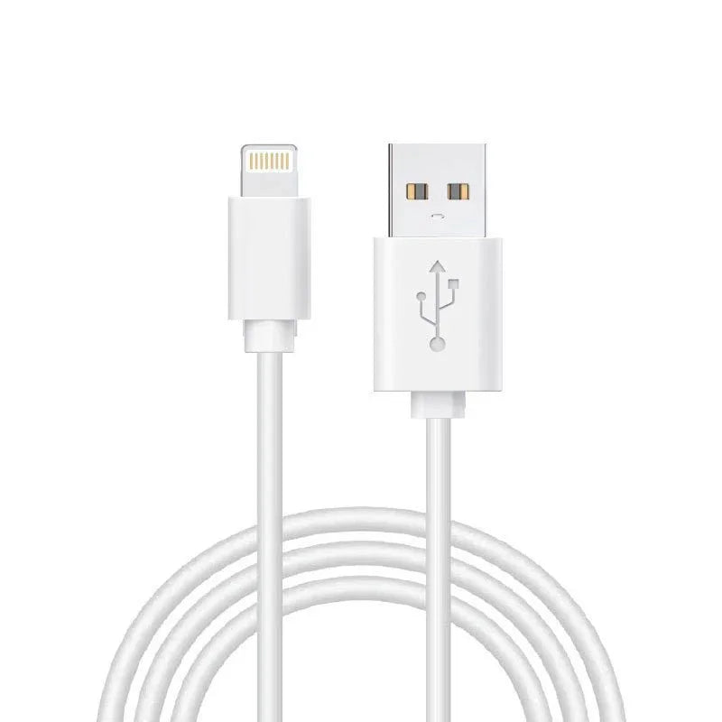 Cable USB Compatible COOL Lightning para iPhone / iPad (1.2 metros) Blanco - PixelPlaza