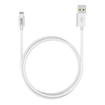 Cable USB Compatible COOL Lightning para iPhone / iPad (3 metros) Blanco - PixelPlaza