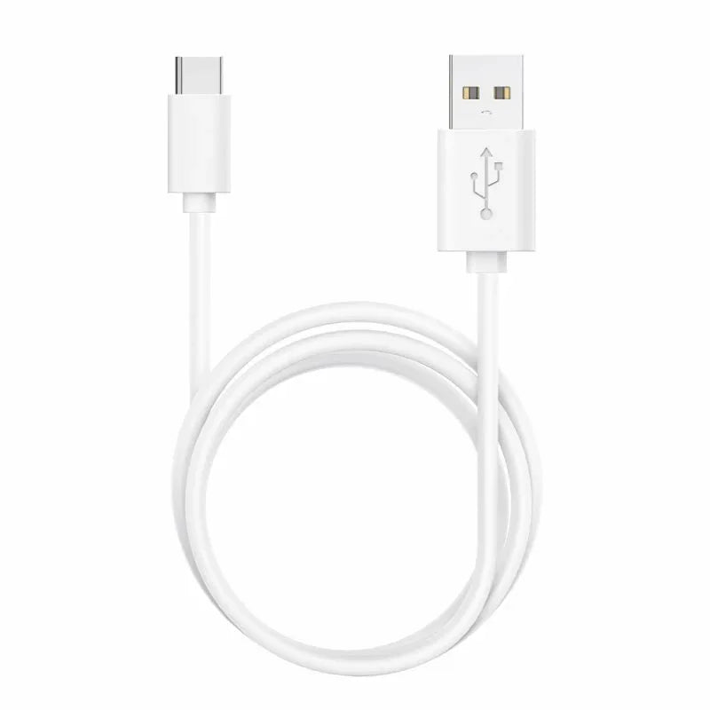Cable USB Compatible COOL Universal TIPO-C (1.2 metros) Blanco 2.4 Amp - PixelPlaza