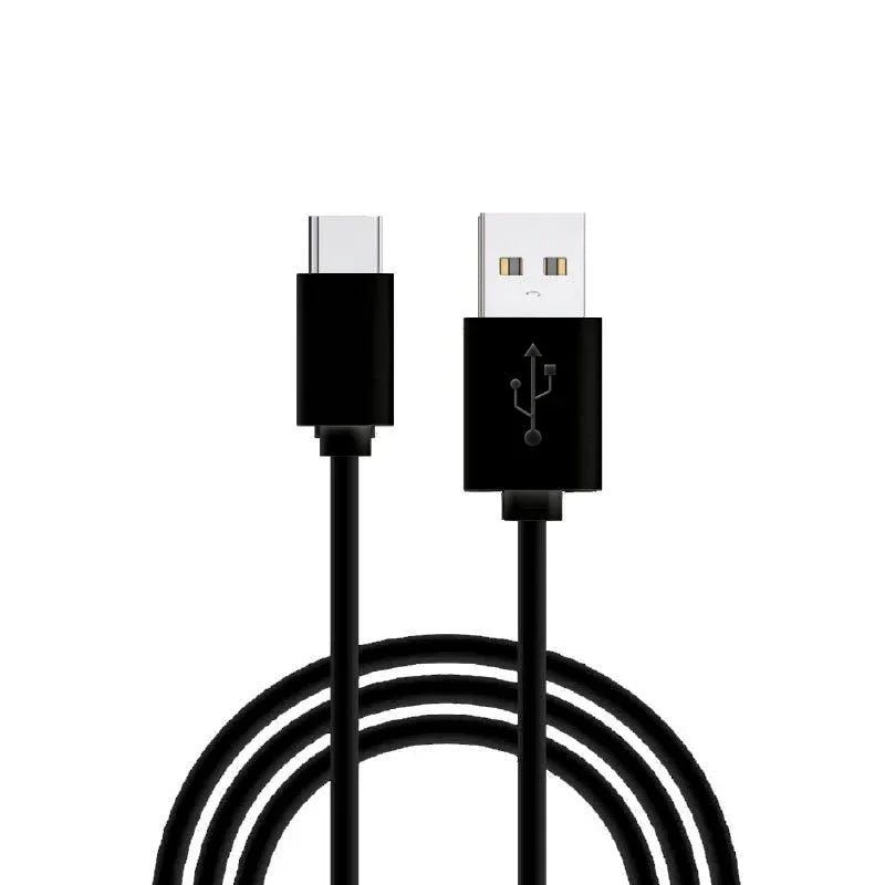 Cable USB Compatible COOL Universal TIPO-C (1.2 metros) Negro 2.4 Amp - PixelPlaza