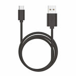 Cable USB Compatible COOL Universal TIPO-C (1.2 metros) Negro 2.4 Amp - PixelPlaza