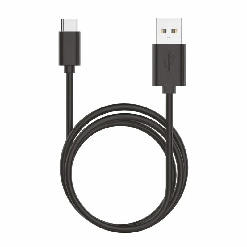 Cable USB Compatible COOL Universal TIPO-C (1.2 metros) Negro 2.4 Amp - PixelPlaza