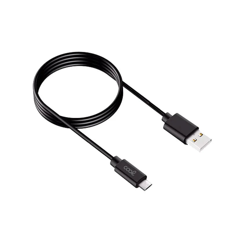 Cable USB Compatible COOL Universal TIPO-C (3 metros) Negro 2.4 Amp - PixelPlaza
