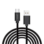Cable USB Compatible COOL Universal TIPO-C (3 metros) Negro 2.4 Amp - PixelPlaza