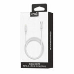 Cable USB Compatible COOL Universal TIPO-C a Lightning (1.2 metros) Blanco - PixelPlaza