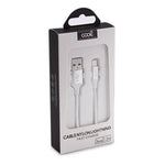 Cable USB COOL Nylon Universal Lightning para iPhone / iPad (1.2 metros) - PixelPlaza