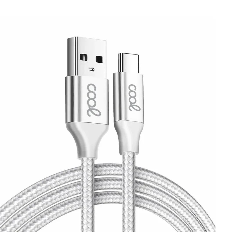Cable USB COOL Nylon Universal Tipo C (1.2 metros) - PixelPlaza