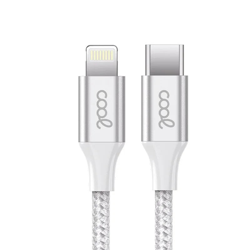 Cable USB COOL Nylon Universal Tipo C a Lightning (1.2 metros) - PixelPlaza