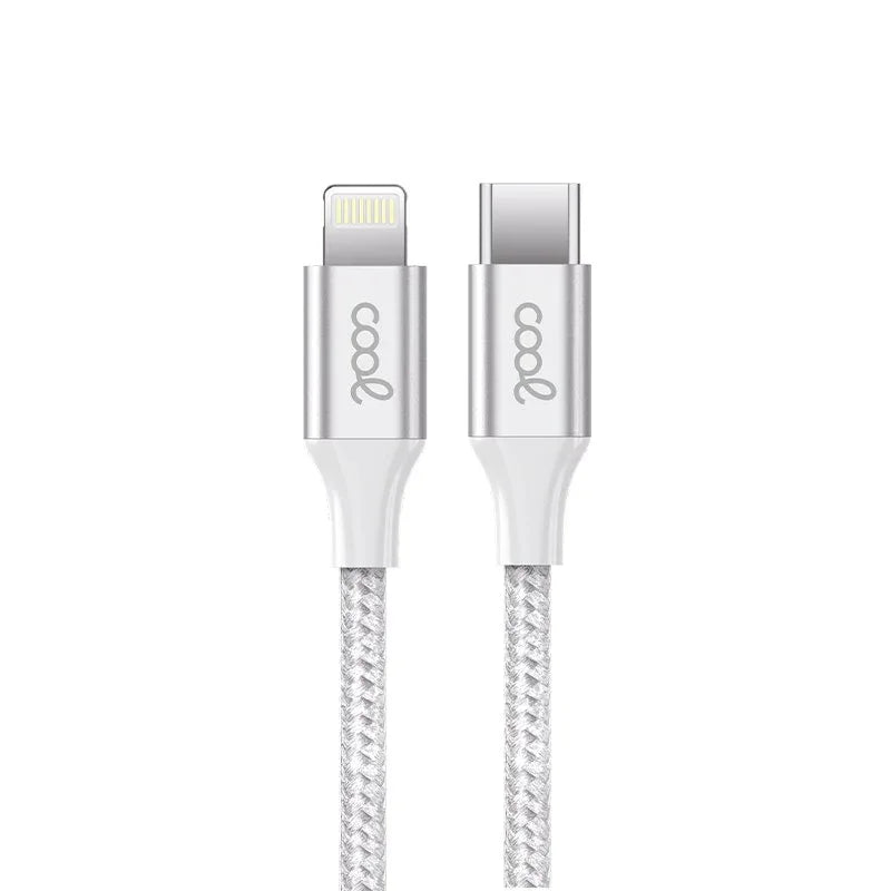 Cable USB COOL Nylon Universal Tipo C a Lightning (1.2 metros) - PixelPlaza