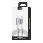Cable USB COOL Nylon Universal Tipo C a Tipo C (1.2 metros) - PixelPlaza