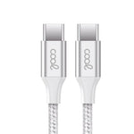 Cable USB COOL Nylon Universal Tipo C a Tipo C (1.2 metros) - PixelPlaza