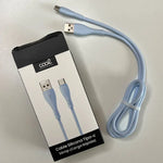 Cable USB COOL Silicona Universal Tipo C (1 metro) Celeste - PixelPlaza