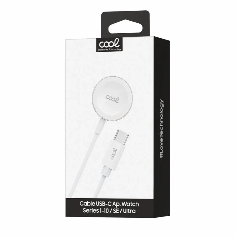 Cable USB MagCharge (Tipo-C) COOL para Apple Watch Universal Blanco - PixelPlaza