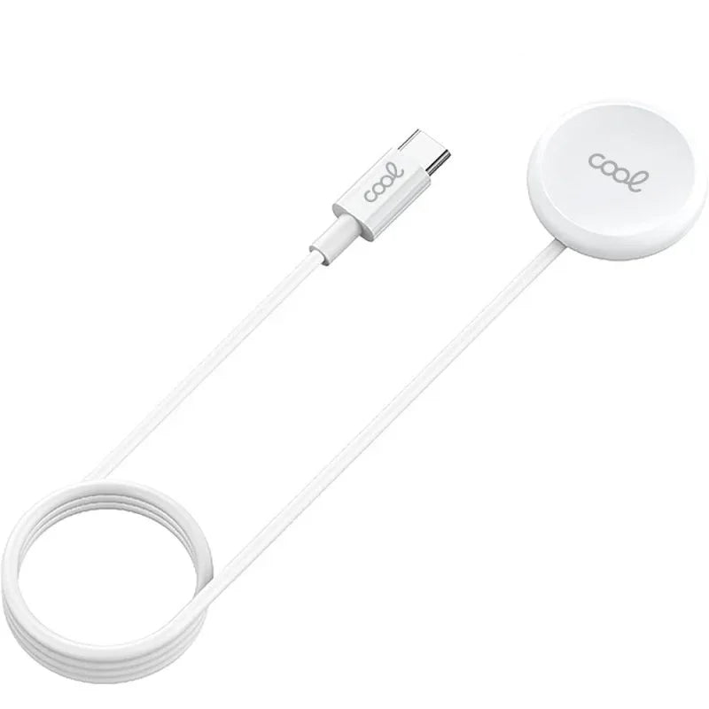 Cable USB MagCharge (Tipo-C) COOL para Apple Watch Universal Blanco - PixelPlaza