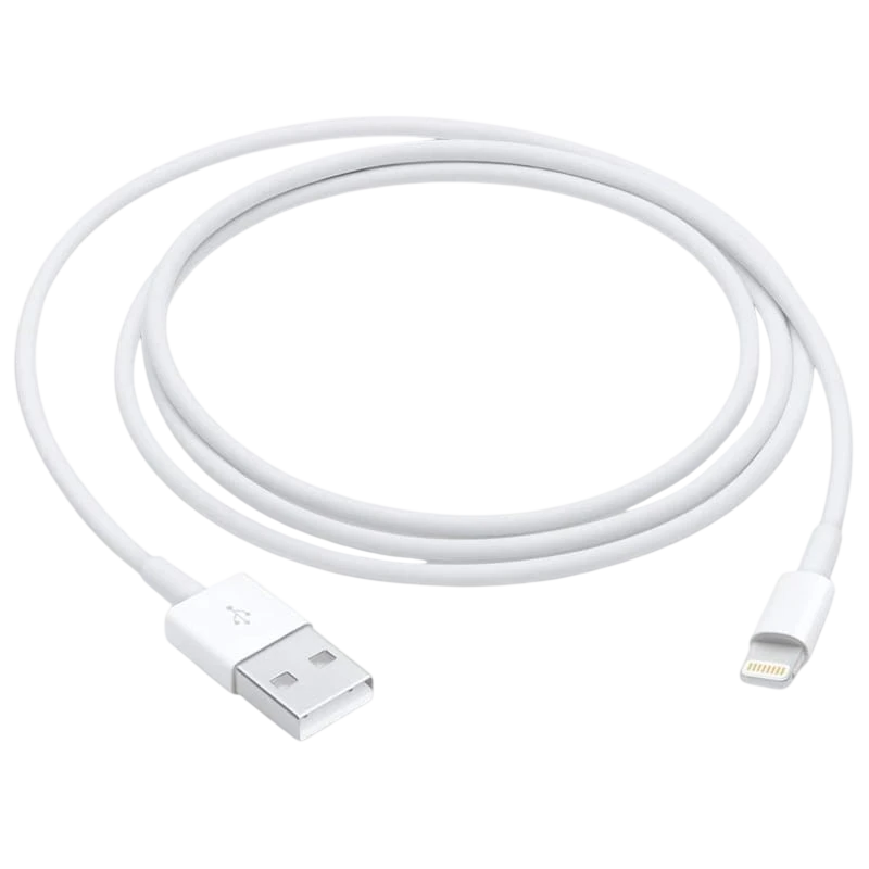 Cable Apple USB 2.0 a Lightning 1m Blanco