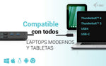 Dock i - tecusb - c HDMI dual dp docking station with power delivery