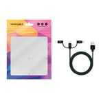 Cable USB tipo a a micro USB - USB tipo c - lightning Nanocable 1m · macho - macho · negro