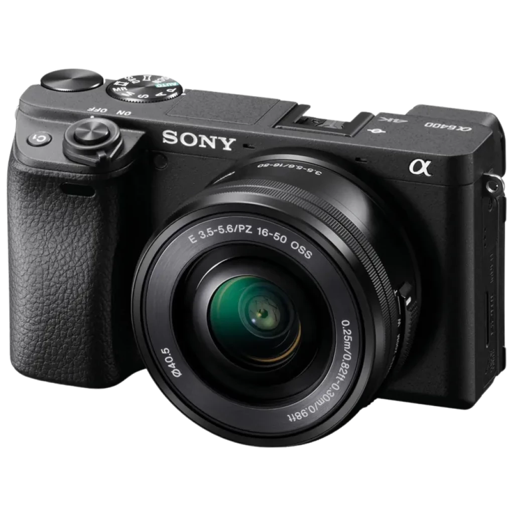 Sony α ILCE-6400AK 4K Enfoque 0.02s APS-C WiFi Bluetooth Cámara EVIL + Objetivo 16-50mm