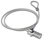 Cable de seguridad Ewent para portátil · kesington combinación de numeros 4 digitos · 1.5m