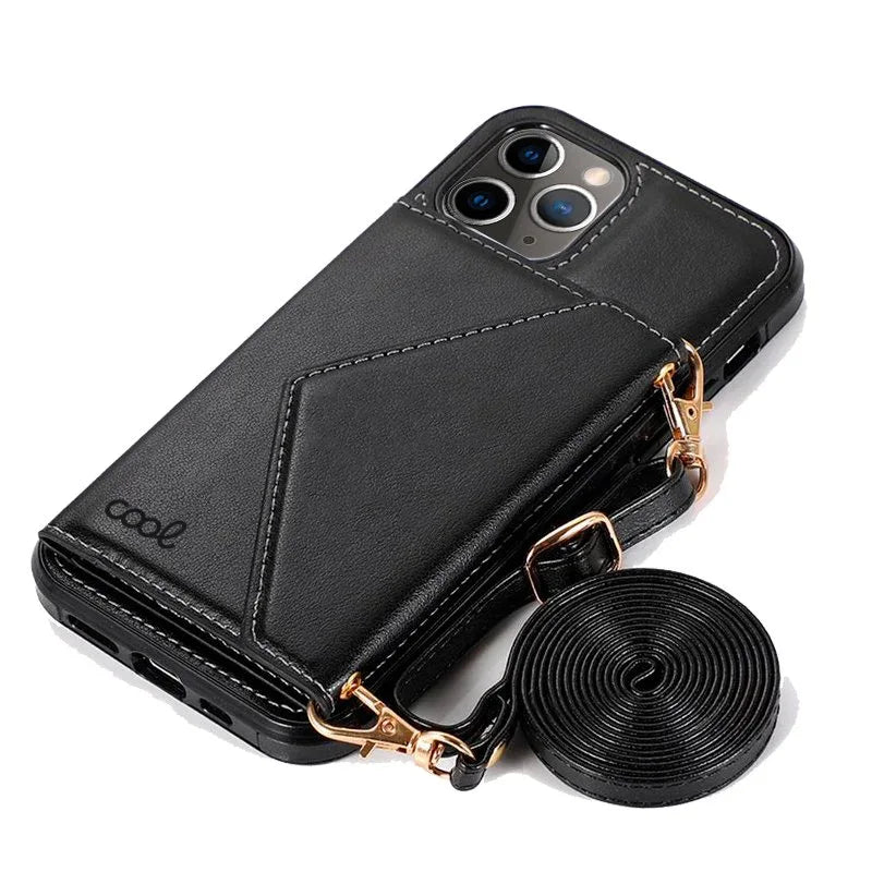 Carcasa COOL para iPhone 11 Pro Colgante Wallet Negro - PixelPlaza