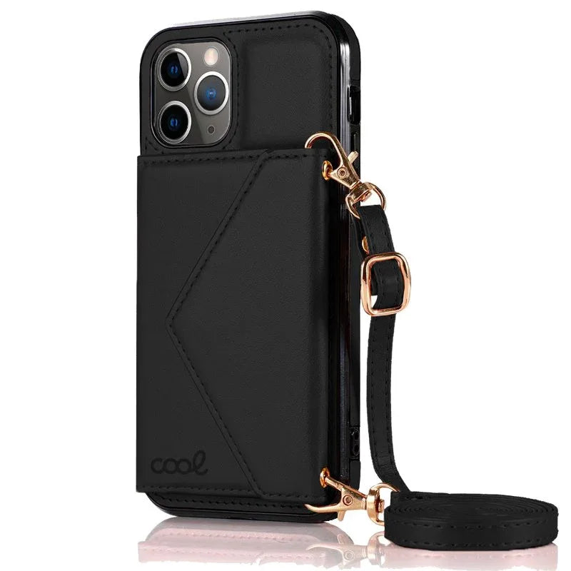 Carcasa COOL para iPhone 11 Pro Colgante Wallet Negro - PixelPlaza