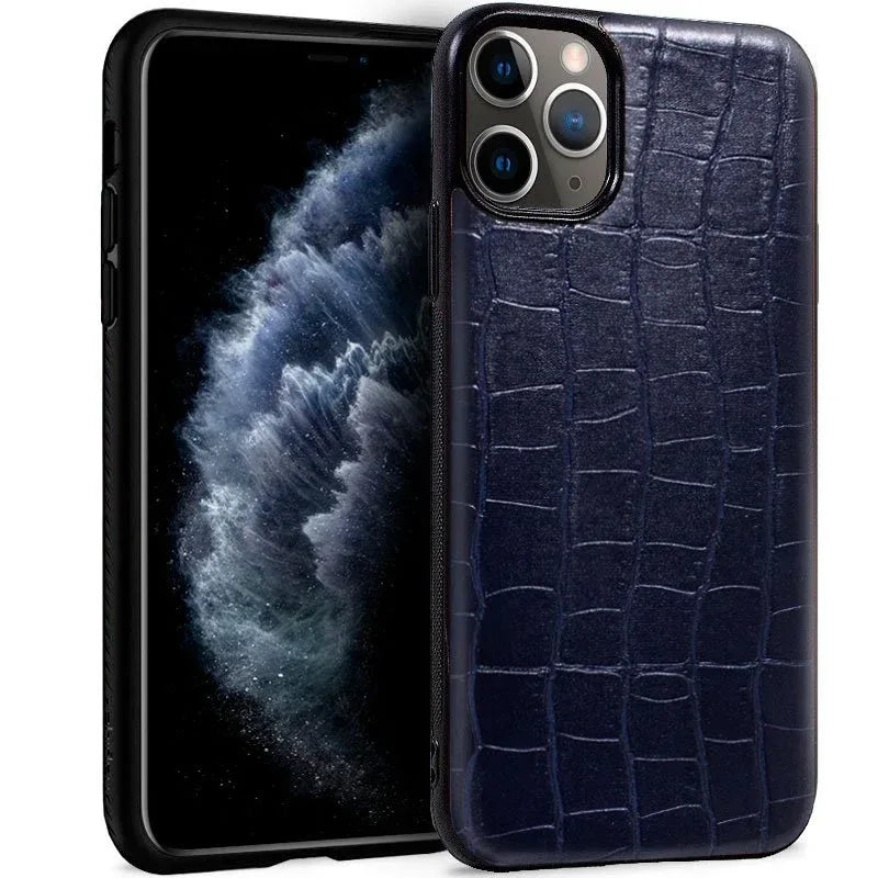 Carcasa COOL para iPhone 11 Pro Leather Crocodile Marino - PixelPlaza