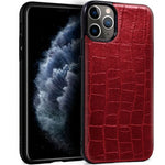 Carcasa COOL para iPhone 11 Pro Leather Crocodile Rojo - PixelPlaza