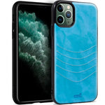 Carcasa COOL para iPhone 11 Pro Max Leather Bordado Celeste - PixelPlaza