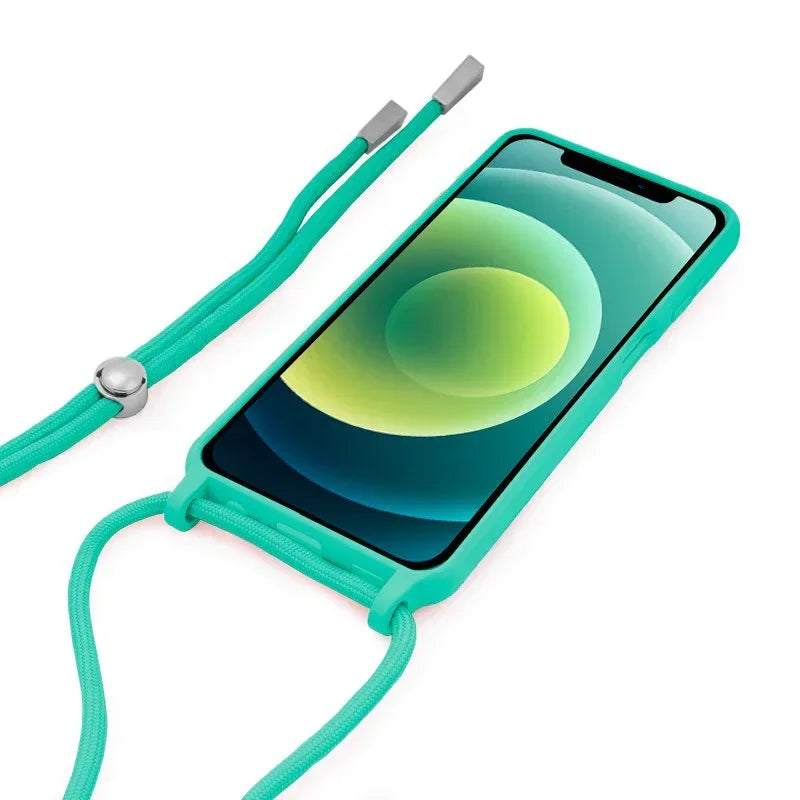 Carcasa COOL para iPhone 12 / 12 Pro Cordón Liso Mint - PixelPlaza