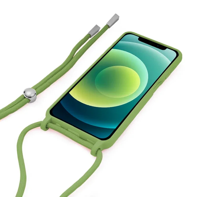Carcasa COOL para iPhone 12 / 12 Pro Cordón Liso Pistacho - PixelPlaza