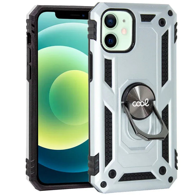 Carcasa COOL para iPhone 12 / 12 Pro Hard Anilla Plata - PixelPlaza