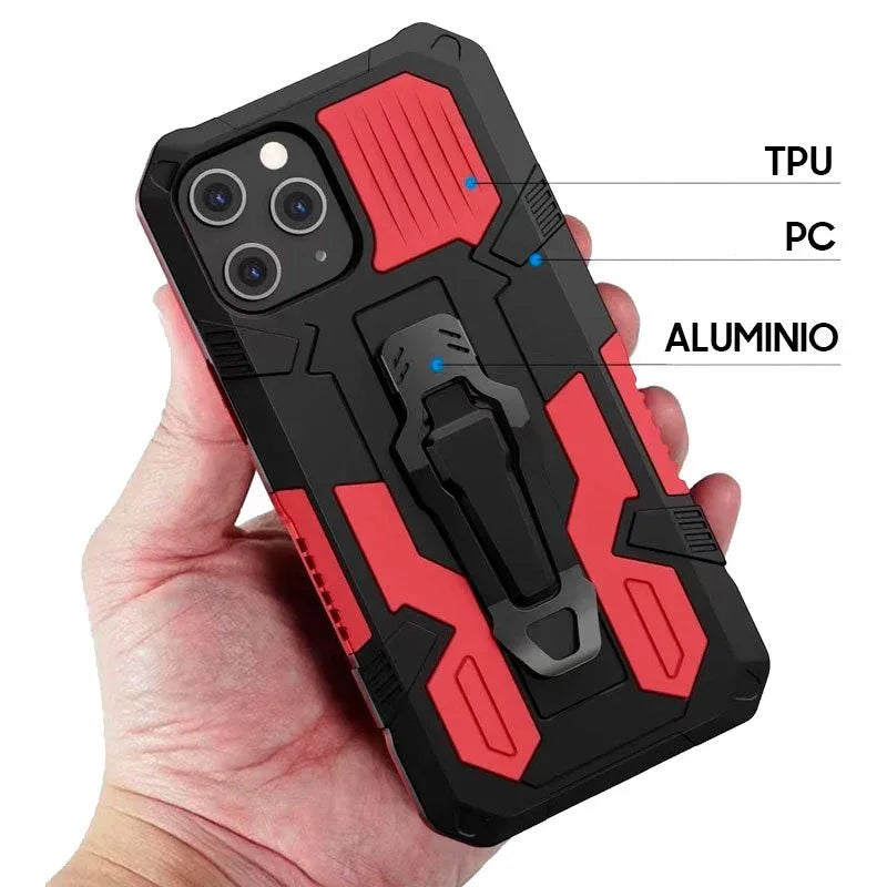 Carcasa COOL para iPhone 12 / 12 Pro Hard Clip Rojo - PixelPlaza