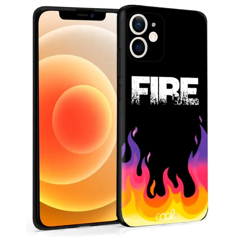 Carcasa COOL para iPhone 12 mini Dibujos Fire - PixelPlaza