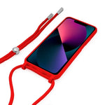 Carcasa COOL para iPhone 13 mini Cordón Liso Rojo - PixelPlaza