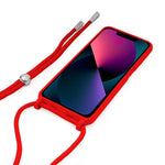 Carcasa COOL para iPhone 13 mini Cordón Liso Rojo - PixelPlaza