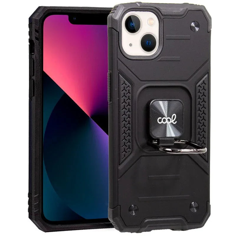 Carcasa COOL para iPhone 13 mini Hard Anilla Negro - PixelPlaza