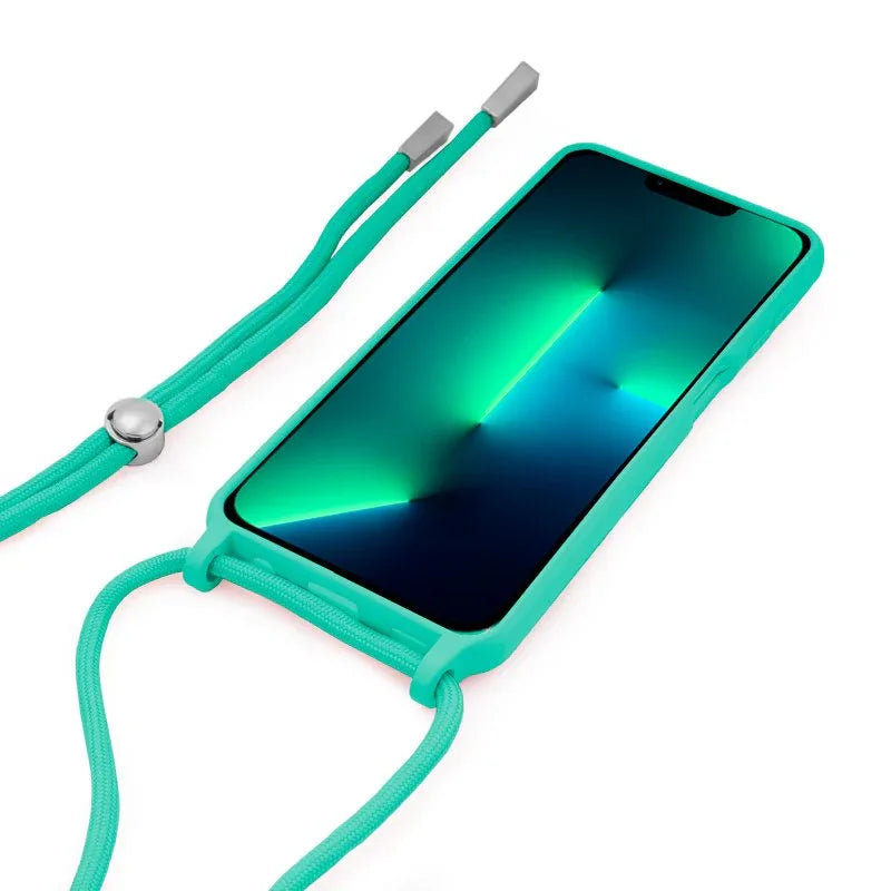 Carcasa COOL para iPhone 13 Pro Cordón Liso Mint - PixelPlaza